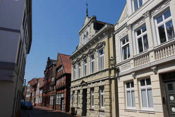 Fototapeta premium Patrizierhäuser Bungenstraße Stade