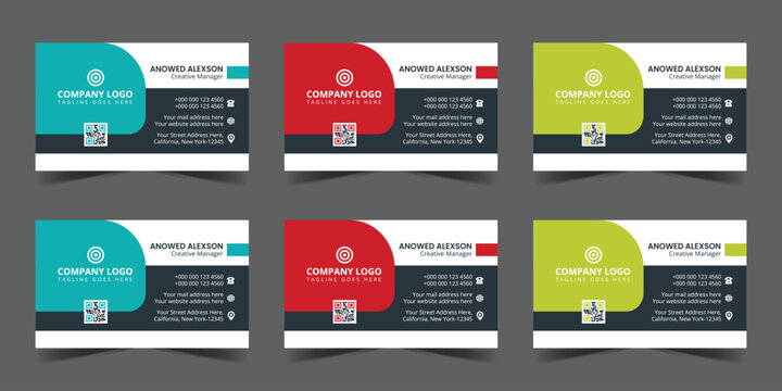 Free Staple corporate top print ready Business Card design template
