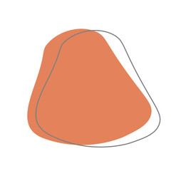 Aesthetic Blob Element with Line