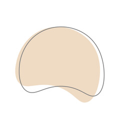 Aesthetic Blob Element with Line