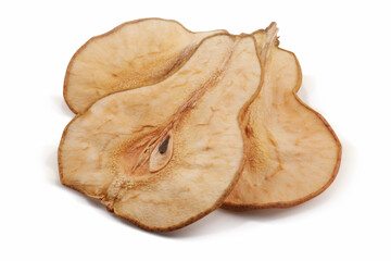 Dried pear isolated on white background