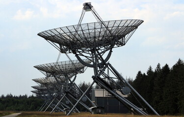 Radioteleskope in Westerbork.Niederlande.Provinz Drenthe