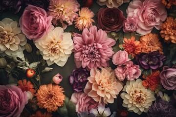 Obraz na płótnie Canvas blossom valentine peonies watercolor background bokeh flower spring pastel design color. Generative AI.