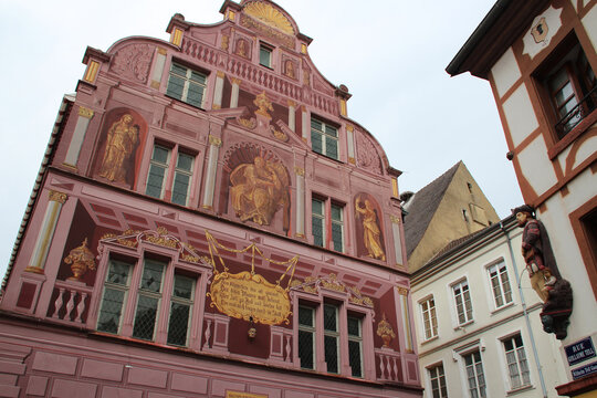 former town hall in mulhouse in alsace (france)