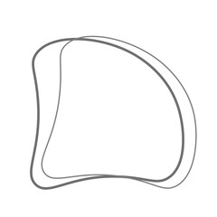 Aesthetic Blob with Double Line Element 
