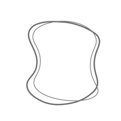 Aesthetic Blob with Double Line Element 