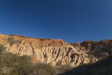 Sandstone Cliffs at Torrey Pines California
