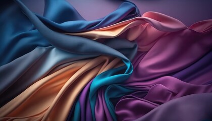 bright and soft colorful stain texture background a curtain or drapery generative ai