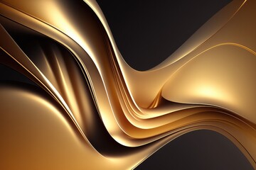 shiny and modern golden texture backdrop for luxurious concepts generative ai