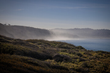 Ocean mist on San Diego Coast