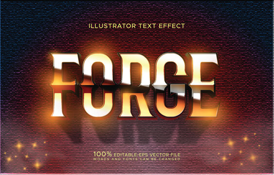 forge editable text effect