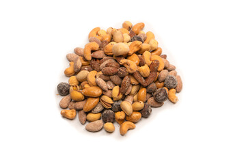  A group of almonds, pistachios, walnuts, macadamia, cashews.