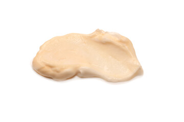 White sauce splashes isolated on white background.