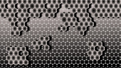 metallic digital wallpaper hexagon geometric shape