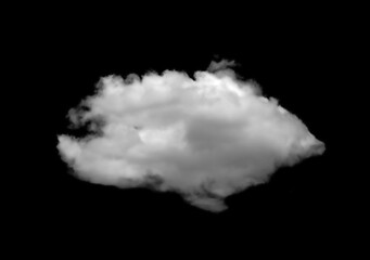 White clouds isolated on black background Clouds set on black	

