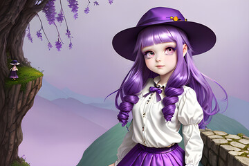 girl in a hat