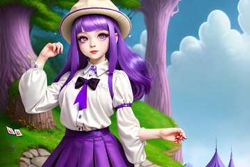 the girl in a hat with a scarf