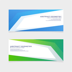modern business banner gradient abstract geometry background colorful