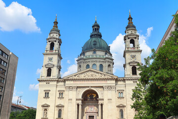 Fototapeta na wymiar Basilica of St. Istvan in Budapest, Hungary