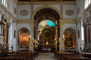 Fototapeta na wymiar Iglesia de San Jorge, Piran, Eslovenia