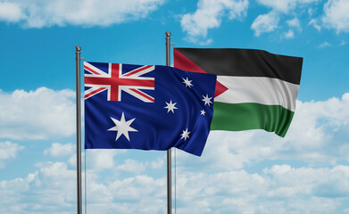 Palestine and Australia flag - 627783272