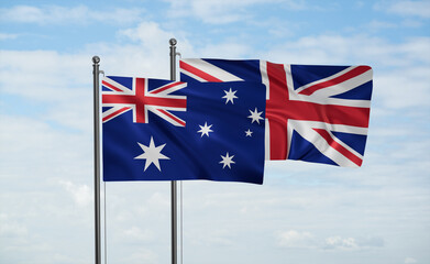 United Kingdom and Australia flag