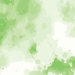 Green Watercolor Background Painted Texture, vector