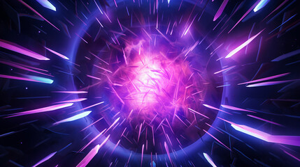 Fototapeta premium futuristic abstract background motion glow neon in cyberspace made with Generative AI