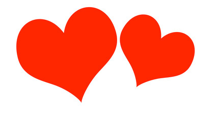Love  and Heart  Icon Symbol isolated white background. love shape on white background.Love heart symbol  special for valentine's day.