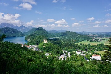 Fototapeta na wymiar Schöne Berglandschaft mit Seen - Beautiful mountain landscape with lakes