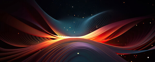 Obraz premium Abstract digital background. Data universe illustration. Ideal for depicting network abilities, technological processes, digital storages, science, education, etc.
