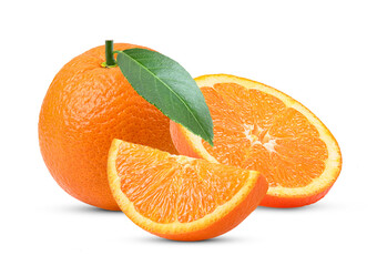 Orange isolated on white_ orange png image - Powered by Adobe