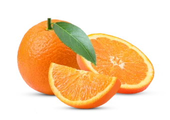 Foto op Canvas Orange isolated on white_ orange png image © Afrin