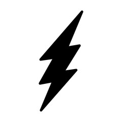 Lightning bolt icon vector on trendy design