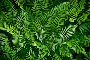 Fototapeta na wymiar fern green leaf background AI GENERATED 