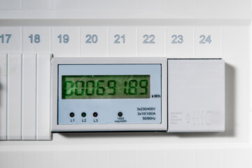 Electricity meter display
