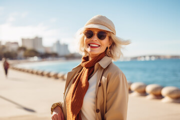 Frauen an der Küste