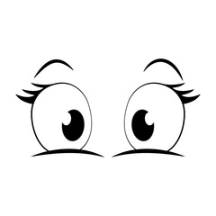 Expression eye Cartoon
