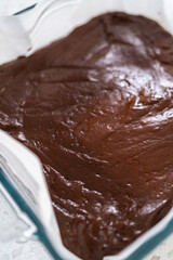 Chocolate fudge with peanut butter swirl