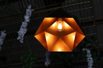 Ceiling lamp to illuminate the room at night.