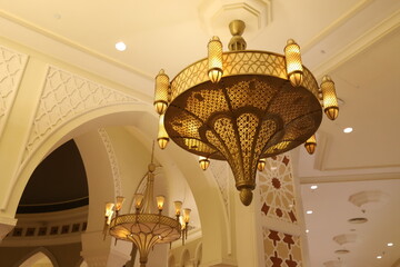 Ceiling lamp to illuminate the room at night.