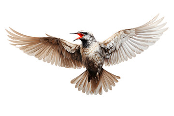 Naklejka premium Tern on white background - Generative AI