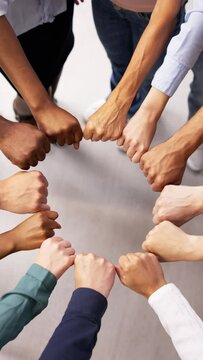 Team Hands In Circle