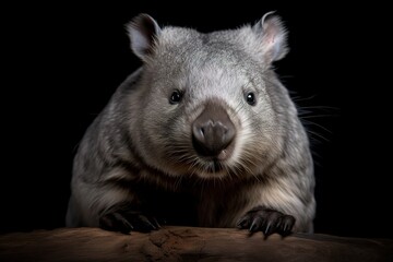 Naklejka na ściany i meble Northern hairy-nosed Wombat, Sydney, Australia. Generated AI