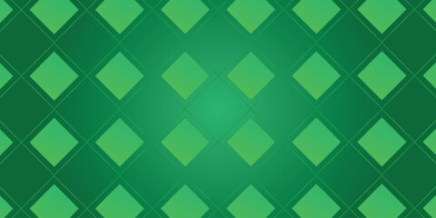 Fototapeta na wymiar Abstract light green seamless geometric square shape pattern background, unique and creative design.