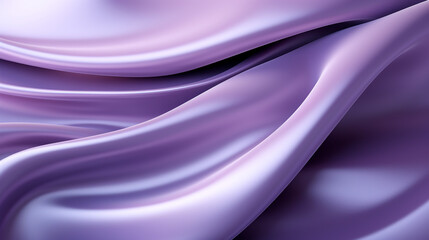 Obraz premium abstract silver chrome purple wave silk flow background made with AI generative technology