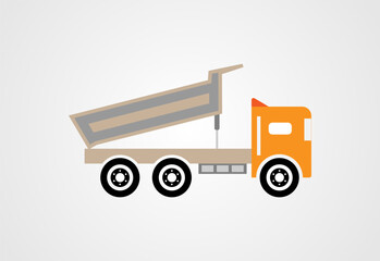 Truck logo template, Perfect logo for business related to automotive industry Delivery truck icon with shallow depth of field