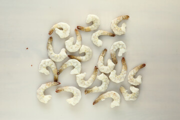 frosted tiger shrimps background closeup photo © ulianna19970