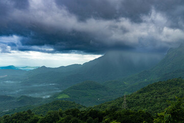 Fototapeta premium clouds over the mountains