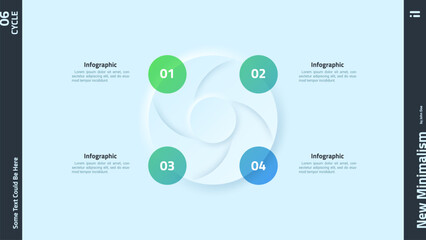 Modern Neumorphism Infographic Template